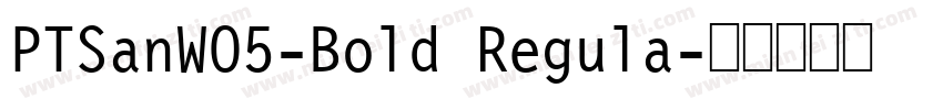 PTSanWO5-Bold Regula字体转换
